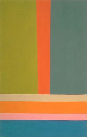 Big A Jack Bush Oil on Canvas 